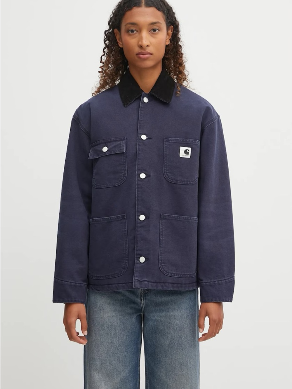 Carhartt WIP Navy Canvas Michigan Coat